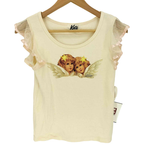 ケイティ Katie ANGEL HEAVEN フリル Tシャツ Y2K レディース FREE