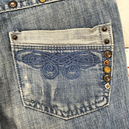 ディーゼル DIESEL スタッズ スキニー デニムパンツ Y2K レディース 10