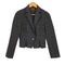 ランバンコレクション LANVIN COLLECTION レース ギャザー クロップド 1B テーラードジャケット レディース 36