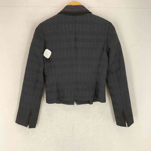 ランバンコレクション LANVIN COLLECTION レース ギャザー クロップド 1B テーラードジャケット レディース 36