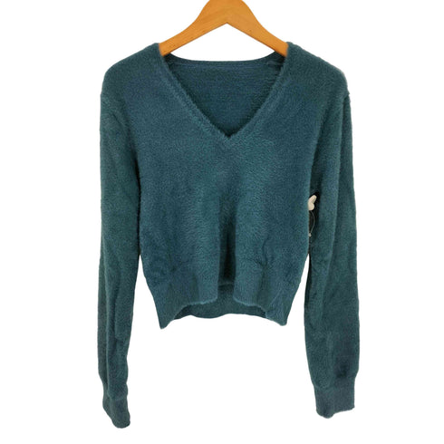 リムアーク RIM.ARK Shaggy v neck knit tops シャギー Vネック ニットトップ レディース