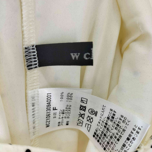 ダブルクローゼット w closet ドットティアードキャミワンピース レディース FREE
