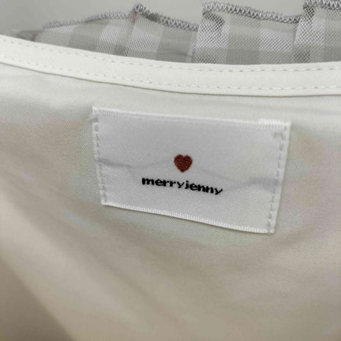 メリージェニー merry jenny パーティードレス ワンピース ギンガムシアーティアードワンピース レディース FREE