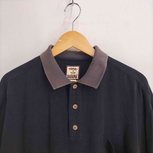 トミーバハマ Tommy Bahama シルク100 半袖ポロシャツ メンズ import:L