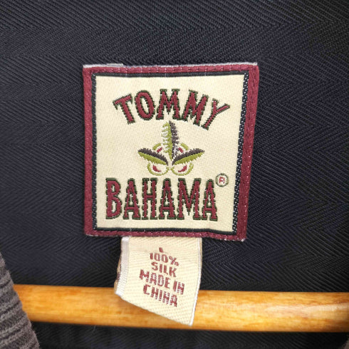 トミーバハマ Tommy Bahama シルク100 半袖ポロシャツ メンズ import:L
