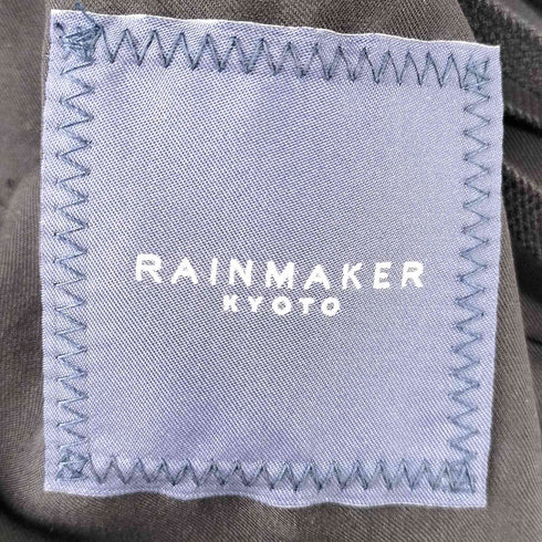 エムビー MB × RAINMAKER KYOTO 別注 ドウギ パンツ イージー ワイド スラックス ブラック メンズ FREE