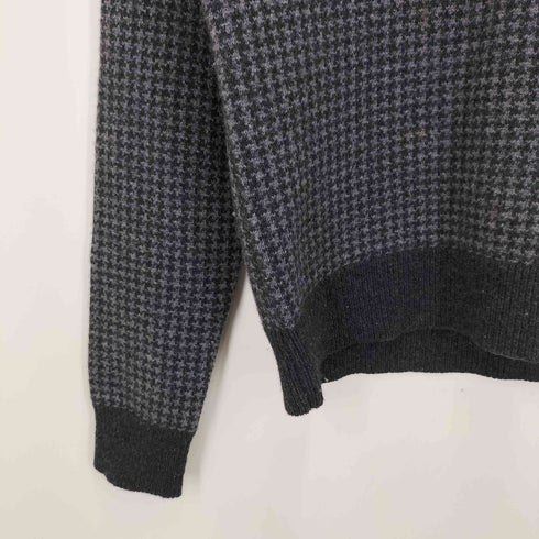 ドルチェアンドガッバーナ DOLCE&GABBANA ハウンドトゥース チェック Vネック ニット レディース