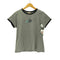 ナイキ NIKE 00S グレータグ ラメ スウッシュ ロゴ S/S リンガー ラグラン クロップド Tシャツ レディース import:XL