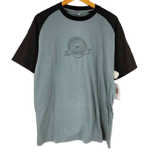 リーボック Reebok 90-00s ロゴプリント ラグラン 半袖 Tシャツ メンズ import:S