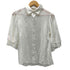 リミフゥ LIMI feu Rayon 100% レイヤード カラー ティアード フリル スリーブ S/S レーヨン シャツ レディース JPN:S