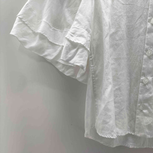リミフゥ LIMI feu Rayon 100% レイヤード カラー ティアード フリル スリーブ S/S レーヨン シャツ レディース JPN:S