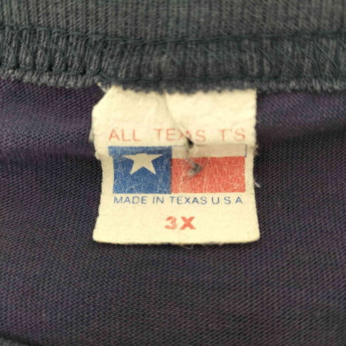80-90S ボディ USA製 US キャラクター ラビット プリント S/S ボックス Tシャツ 裾シングル 短丈 メンズ 3X