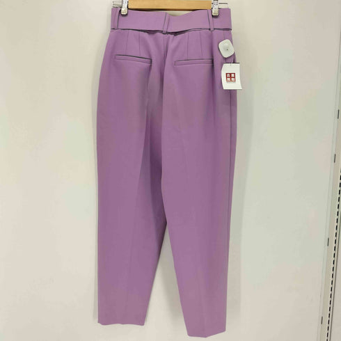 ザラ ZARA ノーカラー ベルテッドパンツ セットアップ レディース L