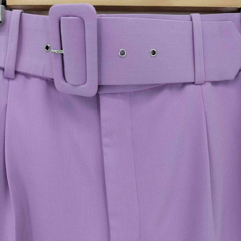 ザラ ZARA ノーカラー ベルテッドパンツ セットアップ レディース L