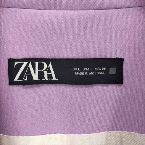 ザラ ZARA ノーカラー ベルテッドパンツ セットアップ レディース L