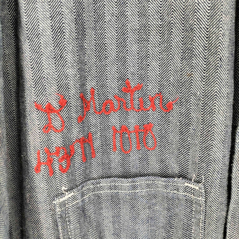 WORK WEAR ワークウェア 60-70S USA製 ヘリボーン ツナギ メンズ L