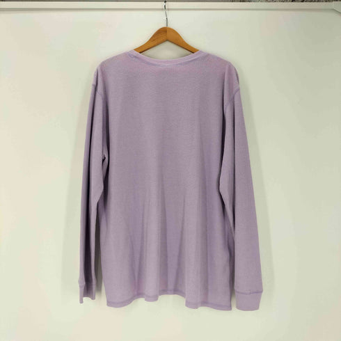 90-00S ボディ テーマパーク キャラクター プリント L/S ワッフル サーマル カットソー メンズ XXL