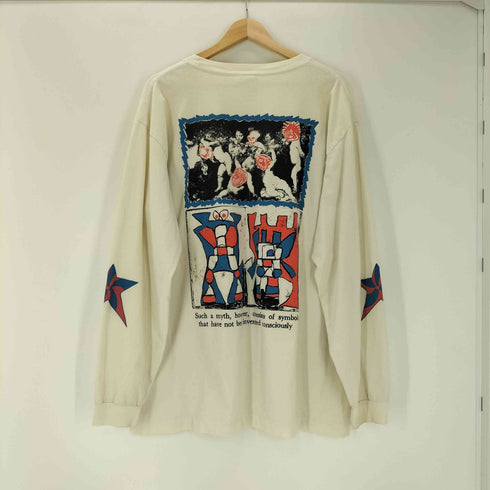 90-00S ボディ OLD アート ワーク グラフィック 絵画 プリント L/S カットソー メンズ JPN:XL