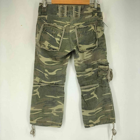レースデザイン カモ柄 クロップドパンツ Y2K レディース 61-89