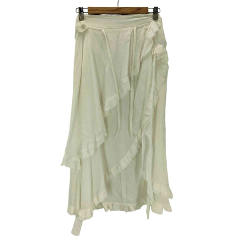 theredthread S flow rose skirt フロー ローズ フリル レイヤード ロング スカート レディース S