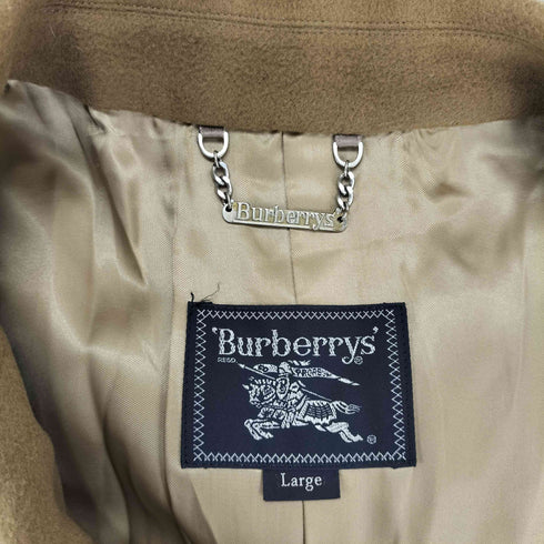 バーバリーズ BURBERRYS CASHMERE カシミヤ混 チェスターコート メンズ L