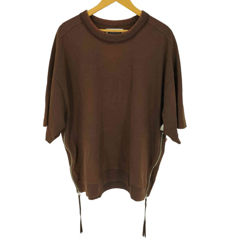 メゾンスペシャル MAISON SPECIAL ヘビーウェイト天竺プライムオーバーサイドジップTシャツ メンズ JPN:2