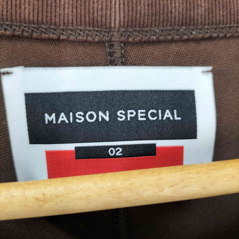 メゾンスペシャル MAISON SPECIAL ヘビーウェイト天竺プライムオーバーサイドジップTシャツ メンズ JPN:2