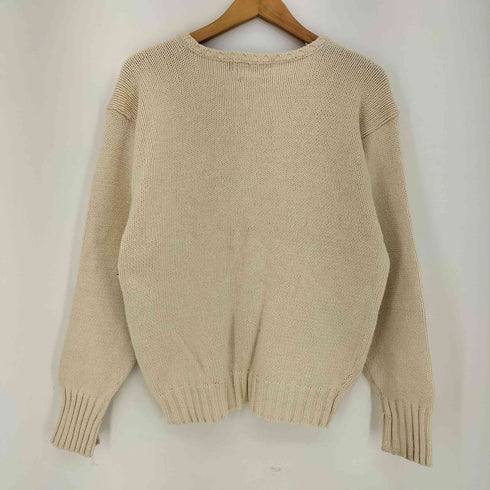 ポロバイラルフローレン Polo by RALPH LAUREN 90-00s コットン ポニー刺繍 Vネック 長袖ニット メンズ import:S