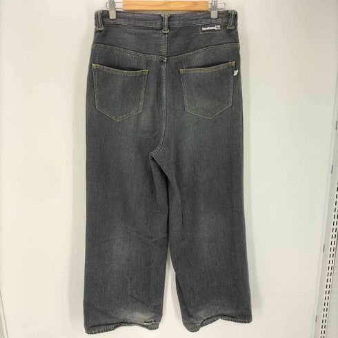 ファセッタズム FACETASM 25AW LOOSE WEAVE DENIM ルーズ ウェーブ バギー デニム パンツ ブラック メンズ JPN:3