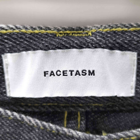 ファセッタズム FACETASM 25AW LOOSE WEAVE DENIM ルーズ ウェーブ バギー デニム パンツ ブラック メンズ JPN:3