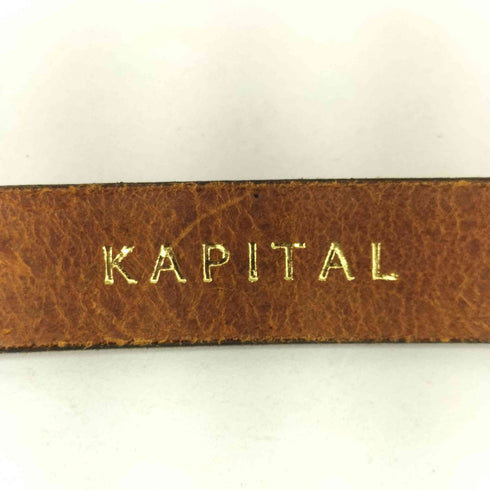 キャピタル KAPITAL 変形デザイン レザーウェスタンベルト メンズ