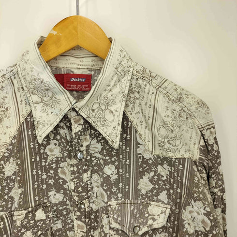 ディッキーズ Dickies 60-70S USA製 総柄 ウエスタン シャツ メンズ 17-17 1/2