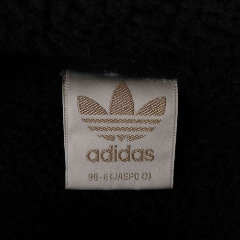 アディダス adidas 80-90S デサント製 ジップアップ ボアフード スウェット ジャケット メンズ JASPO O