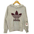 アディダス adidas 80-90S デサント製 トレフォイル ビッグロゴ プリント パーカー メンズ JPN:L