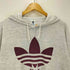 アディダス adidas 80-90S デサント製 トレフォイル ビッグロゴ プリント パーカー メンズ JPN:L