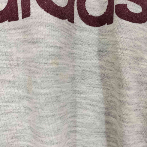 アディダス adidas 80-90S デサント製 トレフォイル ビッグロゴ プリント パーカー メンズ JPN:L