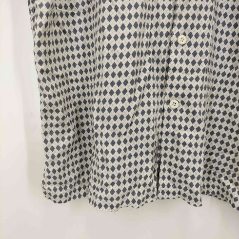 VINTAGE SILK 総柄 半袖 オープンカラー シャツ メンズ import:XL