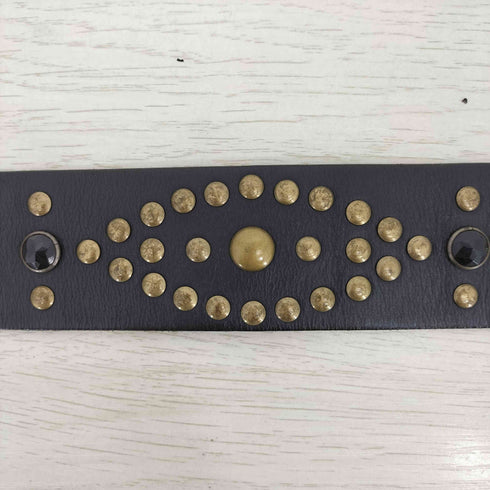 PL linea pelle レザー スタッズ ベルト レディース