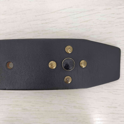 PL linea pelle レザー スタッズ ベルト レディース