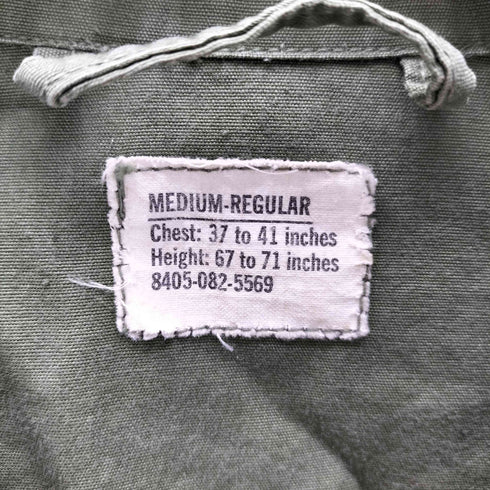 ユーエスアーミー U.S. ARMY 60S Jungle Fatigue Jacket 米軍 3rd 前期 ジャングル ファティーグ ジャケット vintage ヴィンテージ メンズ MEDIUM-REGULAR