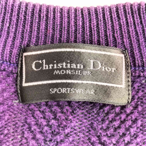 クリスチャンディオール Christian Dior コットンリネン Vネック カーディガン メンズ JPN:L