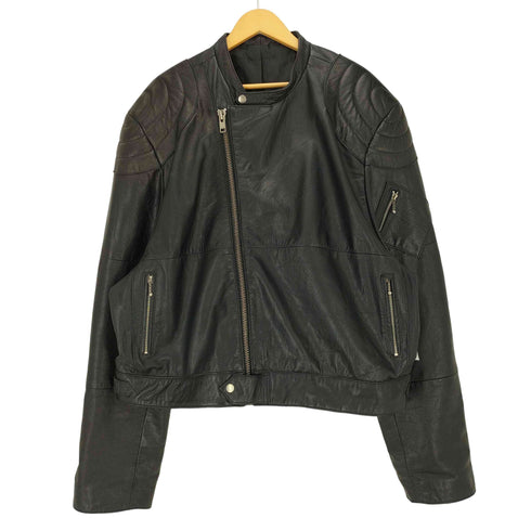 H.P.FRANCE リサイクルレザー レーシングジャケット メンズ