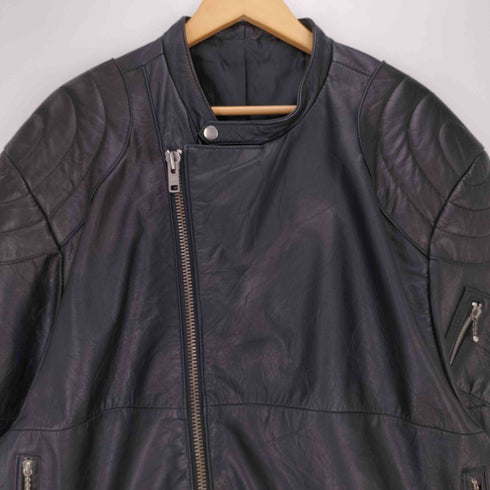 H.P.FRANCE リサイクルレザー レーシングジャケット メンズ