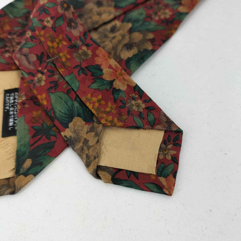 イヴサンローラン Yves Saint Laurent 花柄 シルクネクタイ メンズ