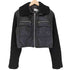 Lorella Braglia ニット切替 レザージャケット レディース JPN:42