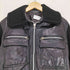Lorella Braglia ニット切替 レザージャケット レディース JPN:42