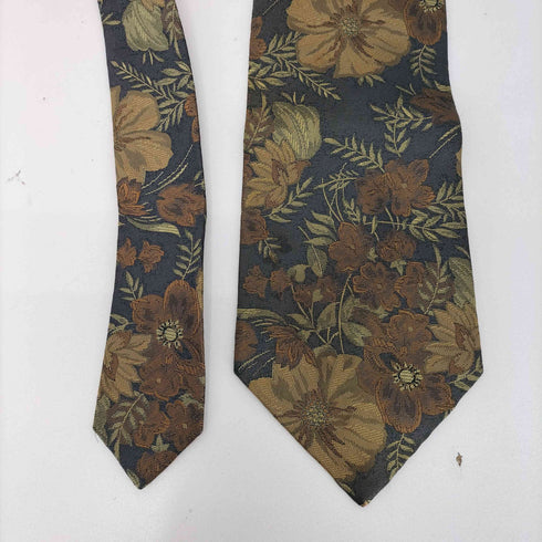 イヴサンローラン Yves Saint Laurent 花柄 シルクネクタイ メンズ