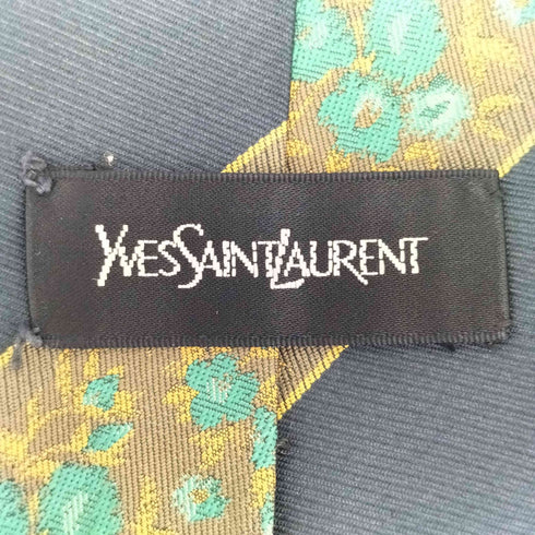 イヴサンローラン Yves Saint Laurent ストライプ シルクネクタイ メンズ