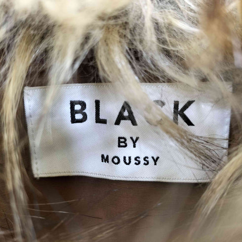ブラックバイマウジー BLACK by moussy 中綿 ナイロン フェイクファー コート レディース FREE