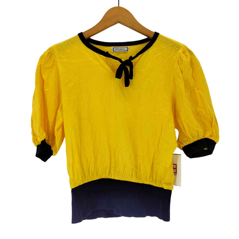 イヴサンローラン Yves Saint Laurent パフスリーブ半袖トップス レディース M
